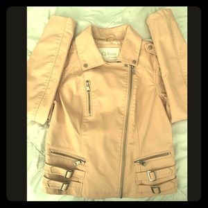 Bubblegum Pink Leather Jacket by Ci Sono